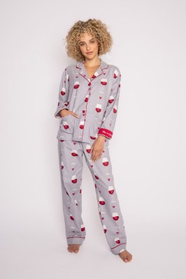 Flannel PJs - Wine Glasses